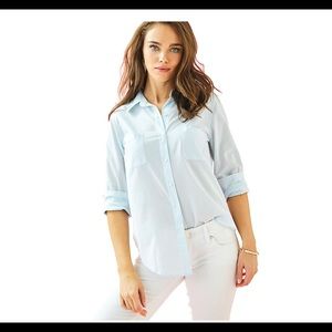 Lilly Pulitzer “sea view” button down top.